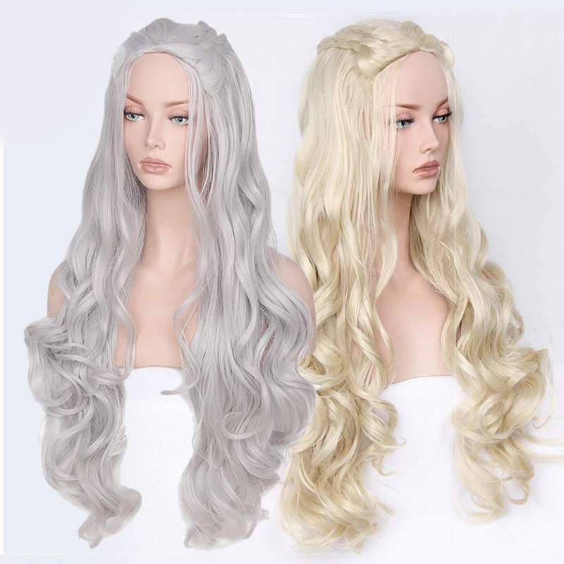 Wig Wavy Long Blonde Cosplay Dragon of Mother Costume Wigs - Trendycomfy