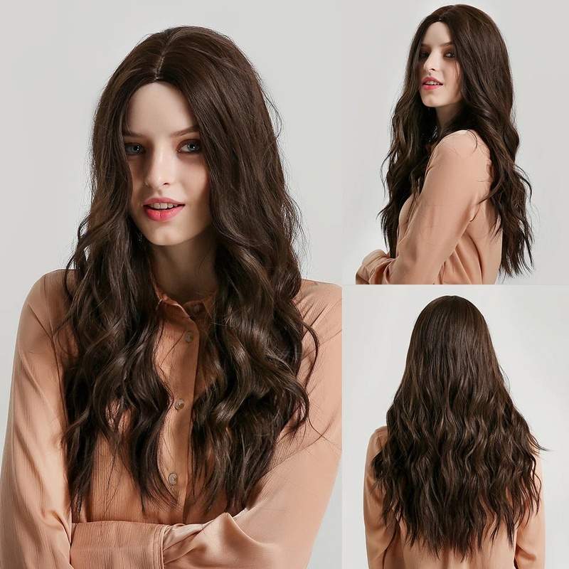 24 Inches Long Synthetic Natural Hair Wigs - Trendycomfy