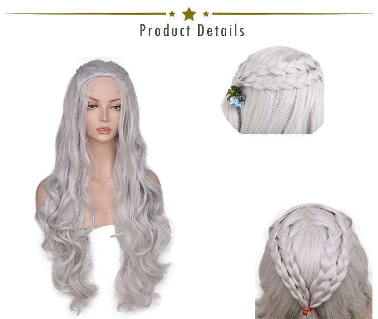 Wig Wavy Long Blonde Cosplay Dragon of Mother Costume Wigs - Trendycomfy